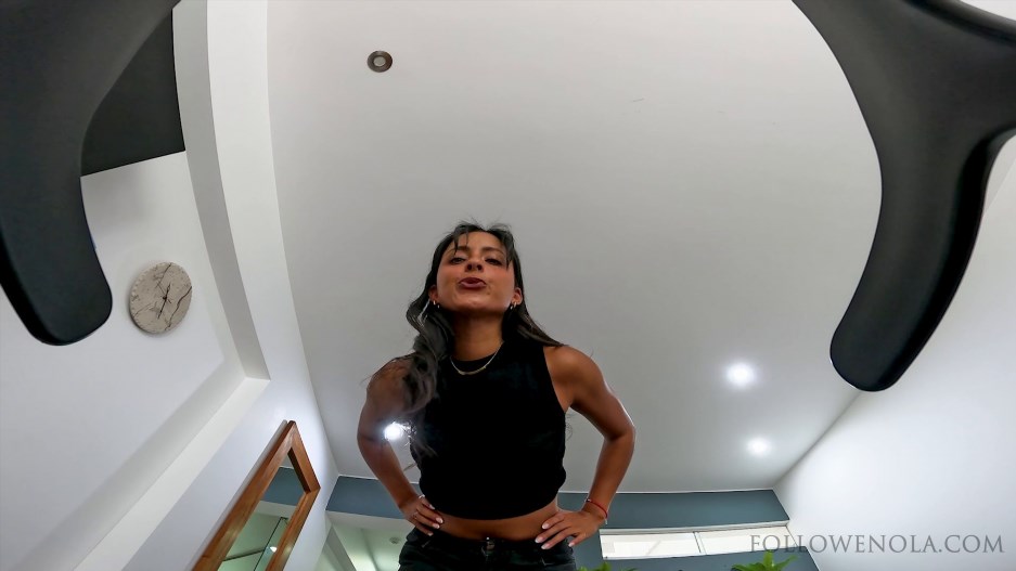 Mistress Enola Fetish - Face Sitting Fury - Mistress Enola - Black Jeans Facesitting Countdown To Cum and Spitting